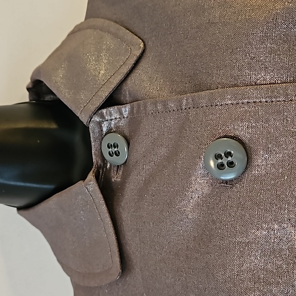 Nygard Shimmering Cropped Pewter Gray Cocktail Jacket - Picture 2 of 6